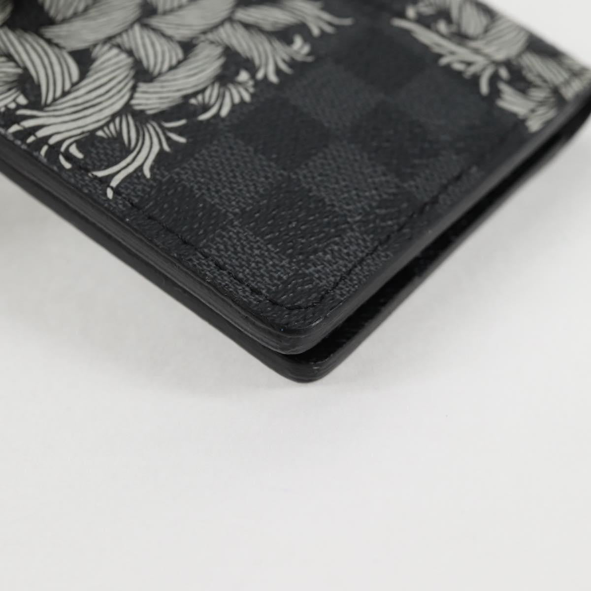 Louis Vuitton Pocket Organizer Limited Edition Nemeth Damier Graphite, BLACK, CANVAS, Clutche & pouche