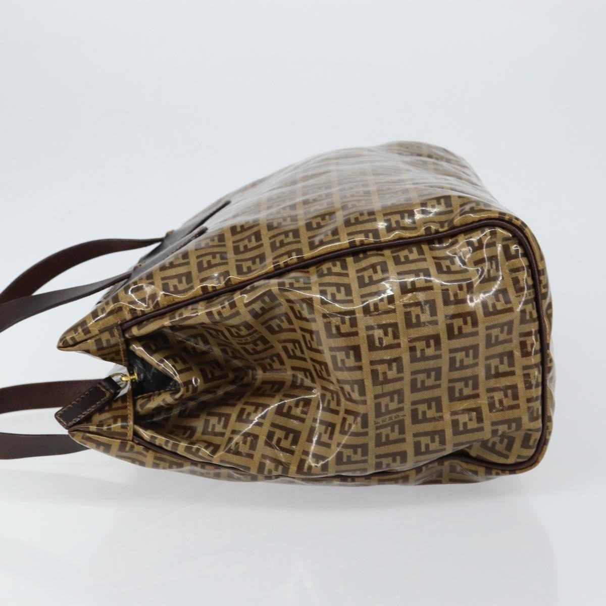 Fendi Zip Tote Canvas, BEIGE, CANVAS, Tote bag