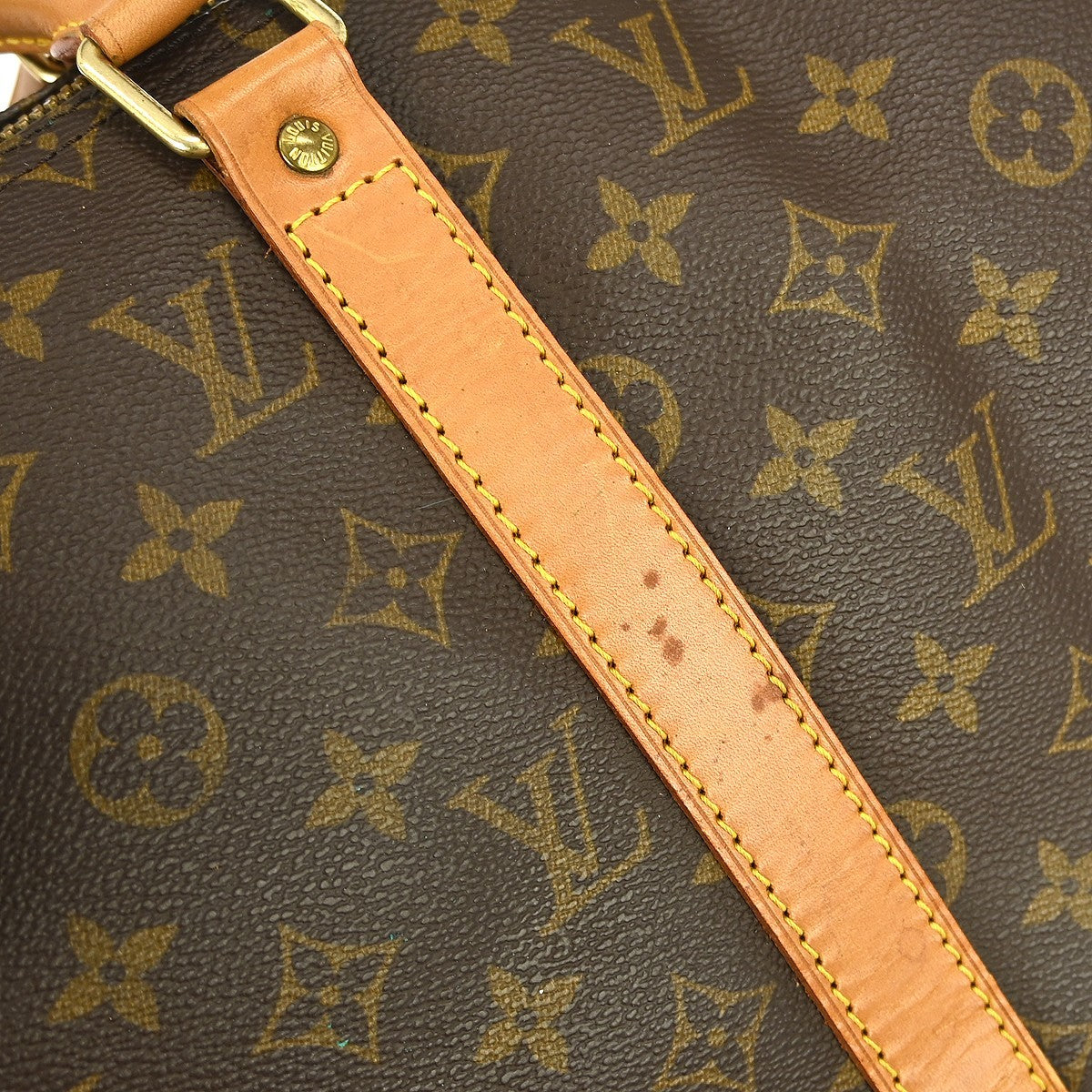 Louis Vuitton Keepall Bag Monogram Canvas, Brown, Canvas, Travel Bag