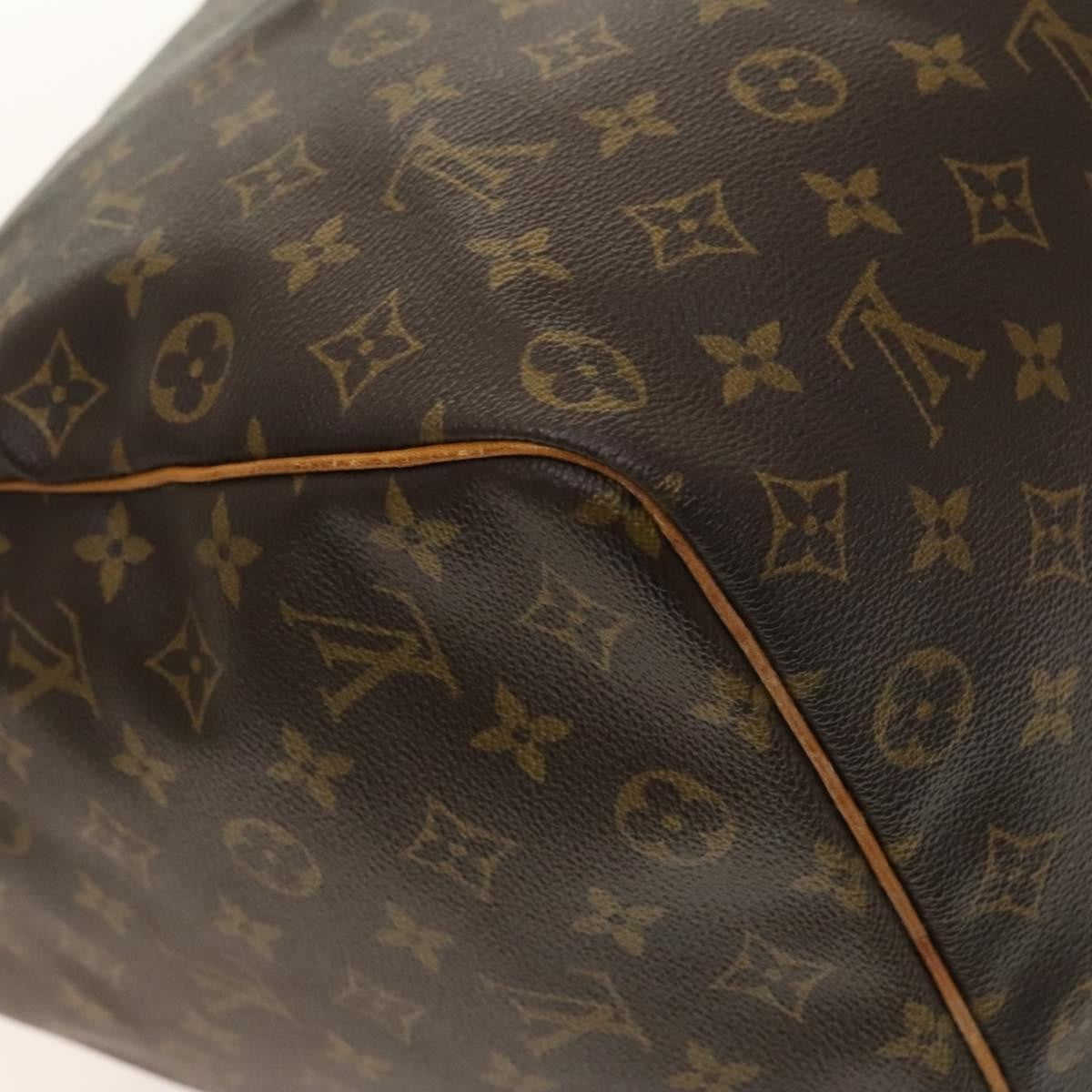 Louis Vuitton Keepall Bag Monogram Canvas, BROWN, CANVAS, Travel bag