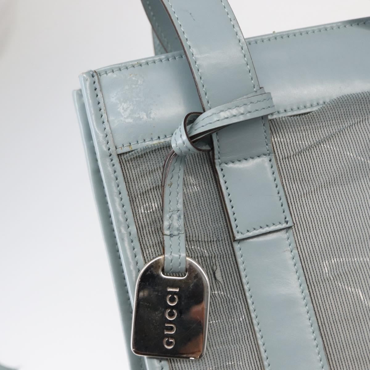 Gucci Vintage tote Leather, BLUE, LEATHER, Tote bag