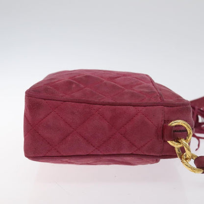 Chanel Vintage Camera bag Suede, PINK, SUEDE, Crossbody bag