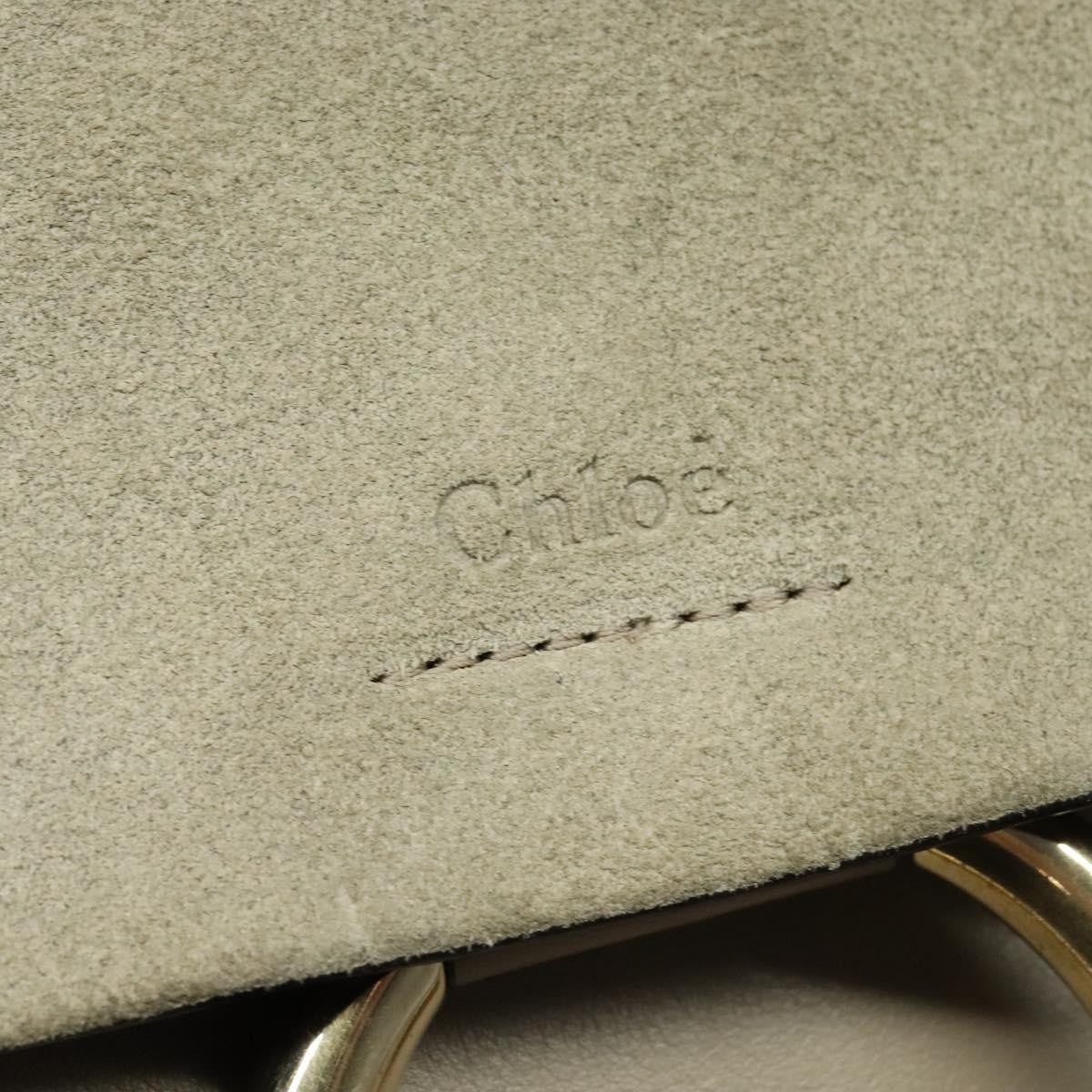 Chloe Faye Shoulder Bag Leather and Suede, GRAY, SUEDE, Shoulder bag