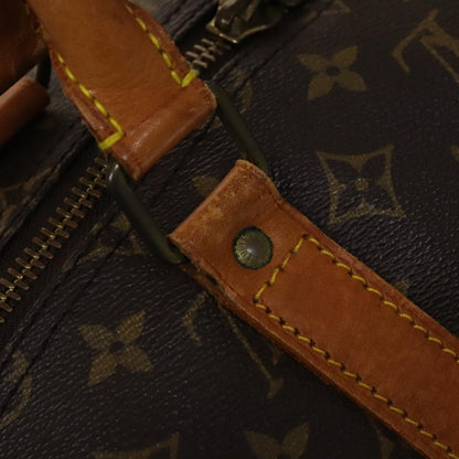 Louis Vuitton Keepall Bag Monogram Canvas, BROWN, CANVAS, Travel bag