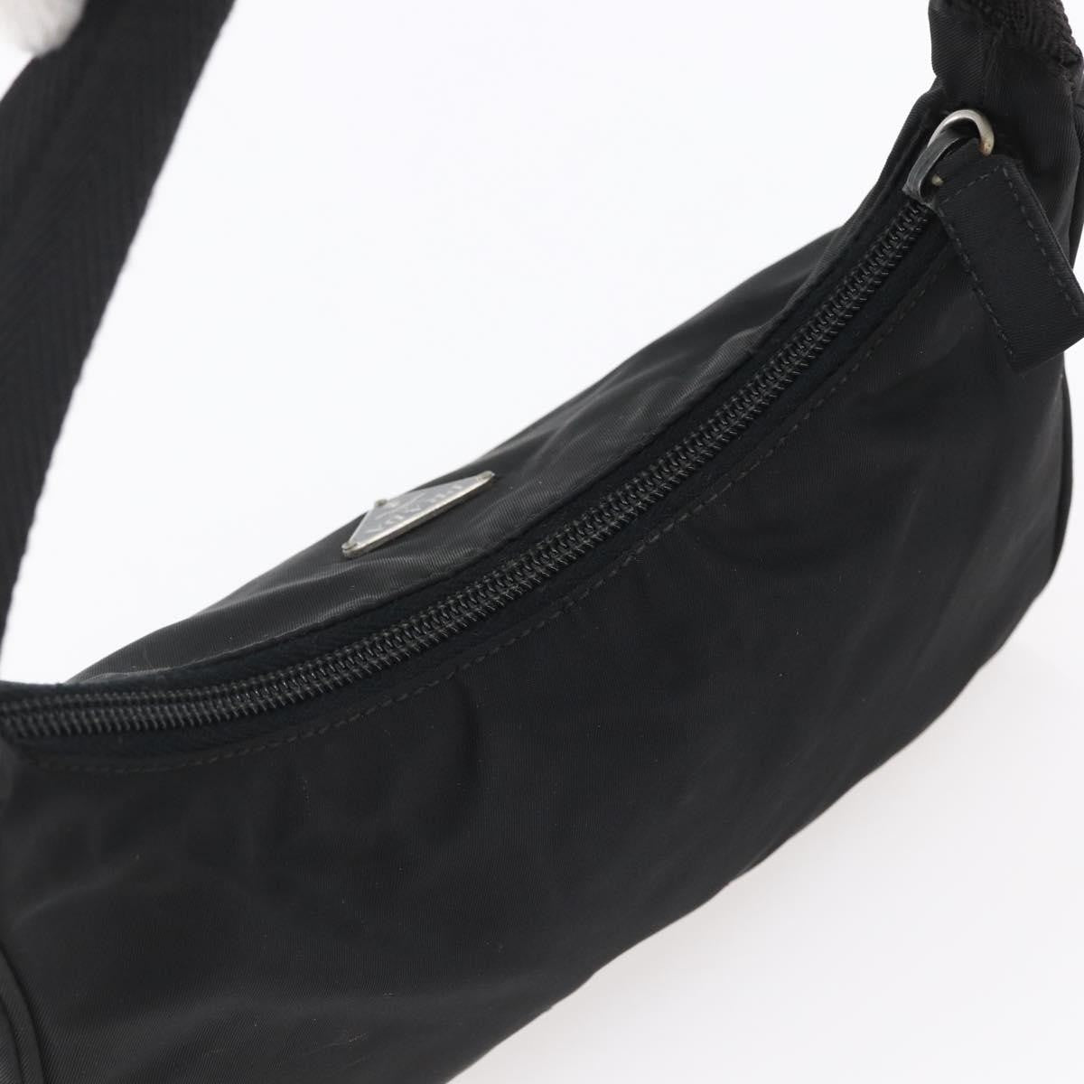 Prada Hobo Tessuto, BLACK, NYLON, Handbag