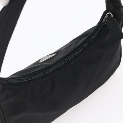 Prada Hobo Tessuto, BLACK, NYLON, Handbag