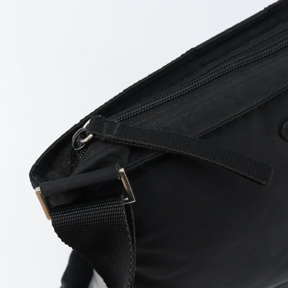 Prada Flat Messenger Bag Tessuto, BLACK, NYLON, Shoulder bag