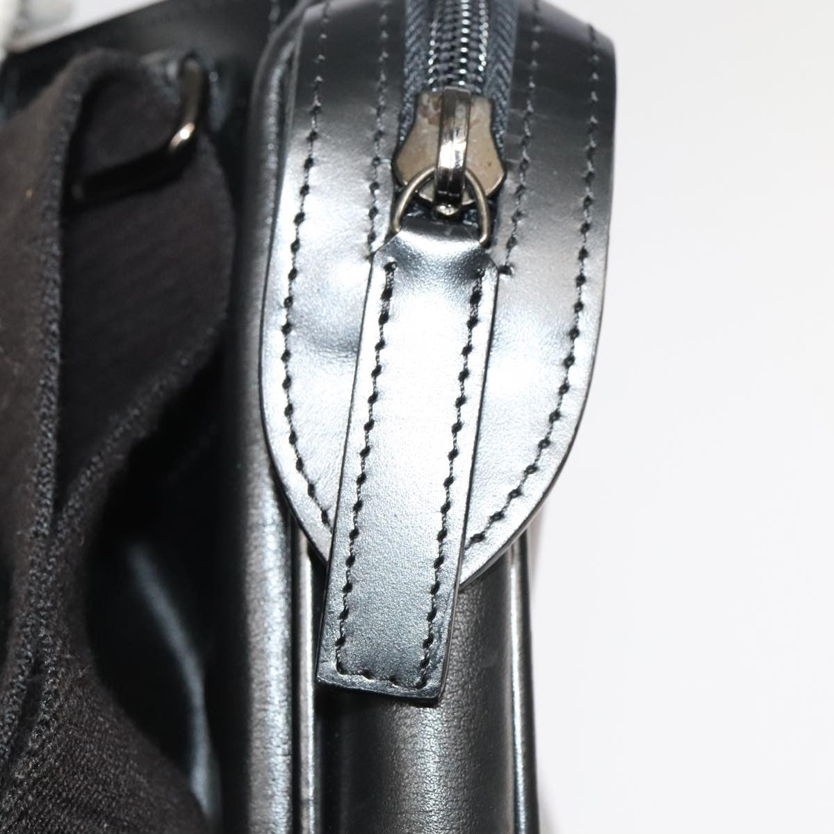 Versace Messenger Bag Leather, BLACK, LEATHER, Shoulder bag