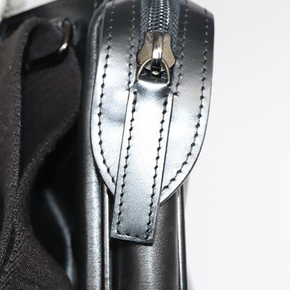 Versace Messenger Bag Leather, BLACK, LEATHER, Shoulder bag