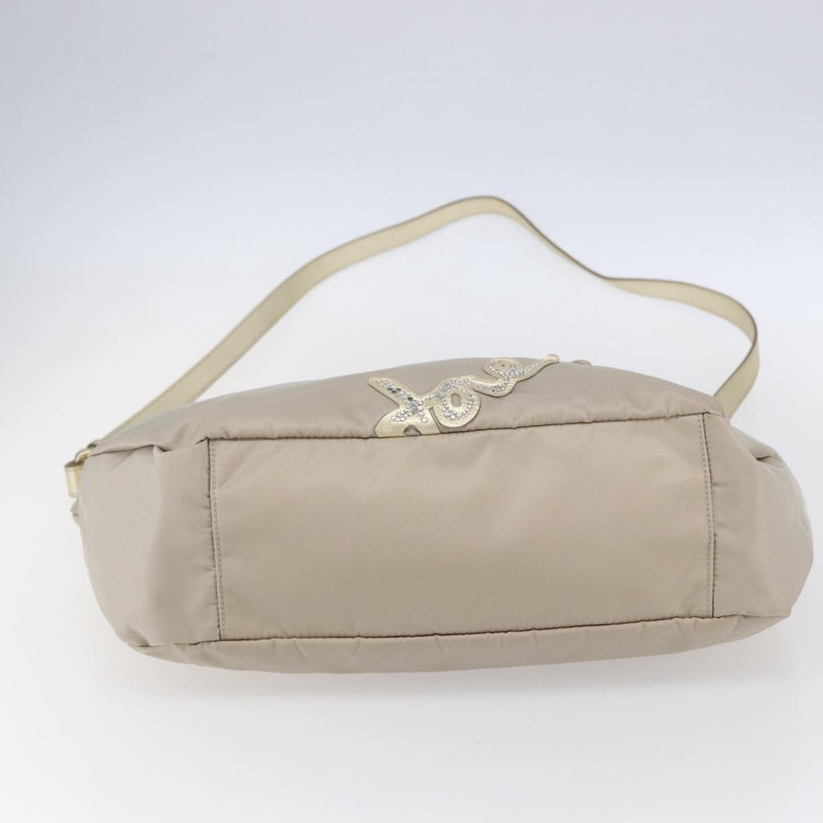 Salvatore Ferragamo Vintage Top handle handbag Nylon, BEIGE, NYLON, Tote bag