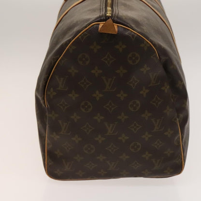 Louis Vuitton Keepall Bag Monogram Canvas, BROWN, CANVAS, Travel bag