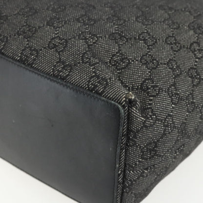 Gucci Vintage Bucket Shopping Tote GG Canvas, BLACK, CANVAS, Tote bag