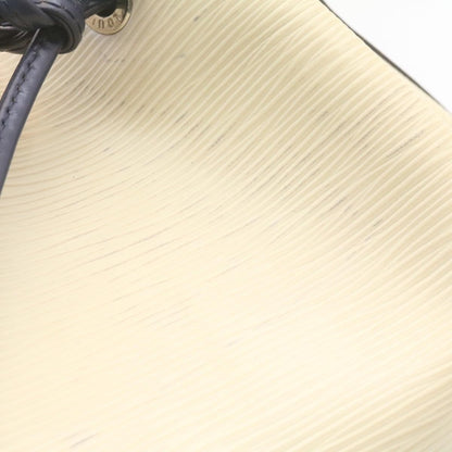 Louis Vuitton Petit Noe Handbag Two Tone Epi Leather, WHITE, LEATHER, Handbag