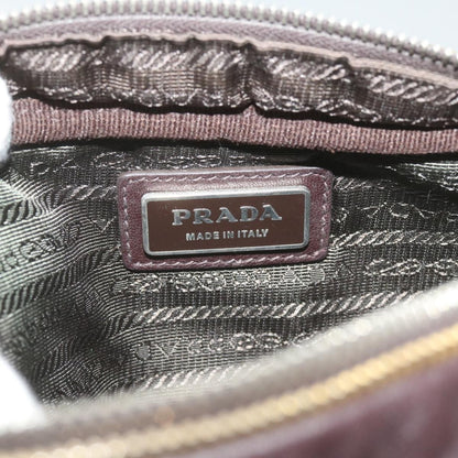Prada Bow Camera shoulder Bag Leather, ORANGE, LEATHER, Shoulder bag