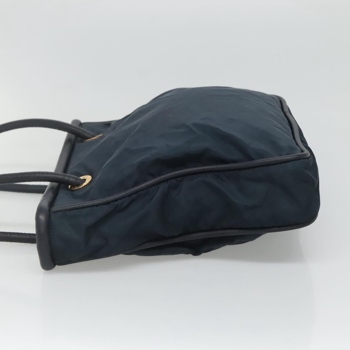 Celine Circle Logo Handbag Nylon, Navy, Nylon, Tote Bag