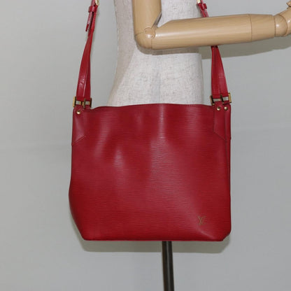 Louis Vuitton Mandara Handbag Epi Leather, RED, LEATHER, Shoulder bag