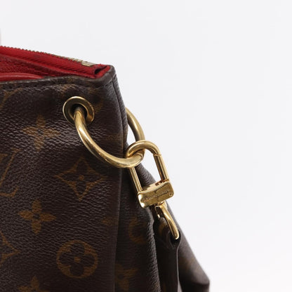 Louis Vuitton Pallas Tote Monogram Canvas with Leather, BROWN, CANVAS, Tote bag