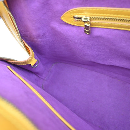Louis Vuitton Lussac Handbag Epi Leather, YELLOW, LEATHER, Shoulder bag