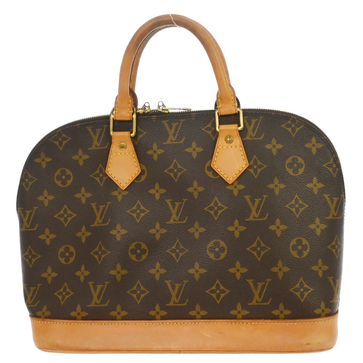 Louis Vuitton Alma Handbag Monogram Canvas, Brown, Canvas, Handbag