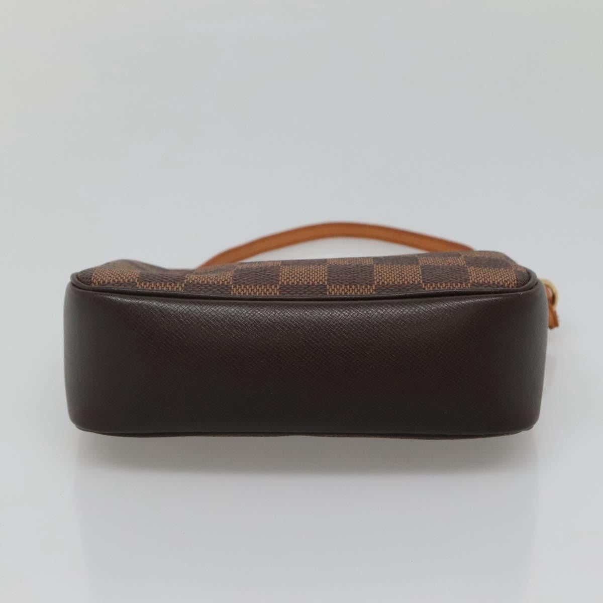 Louis Vuitton Trousse Make Up Bag Damier, BROWN, CANVAS, Clutche & pouche