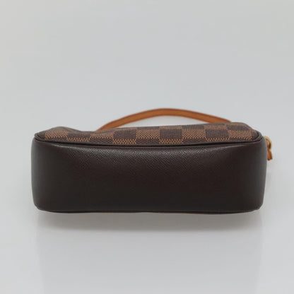 Louis Vuitton Trousse Make Up Bag Damier, BROWN, CANVAS, Clutche & pouche