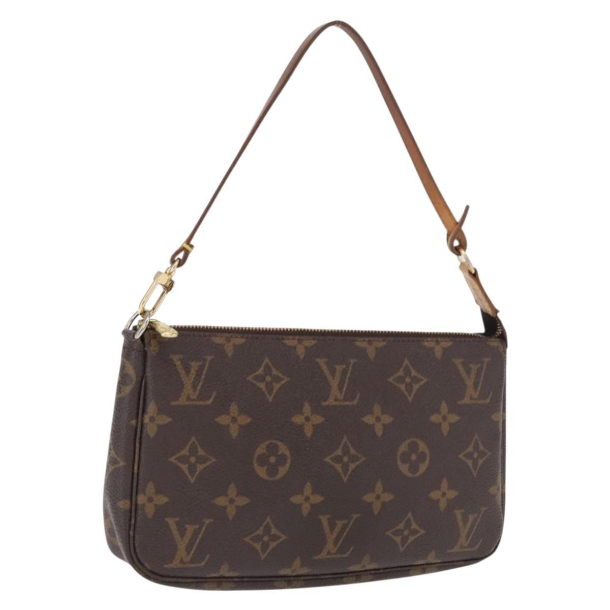 Louis Vuitton Pochette Accessoires NM Monogram Canvas, BROWN, CANVAS, Clutche & pouche