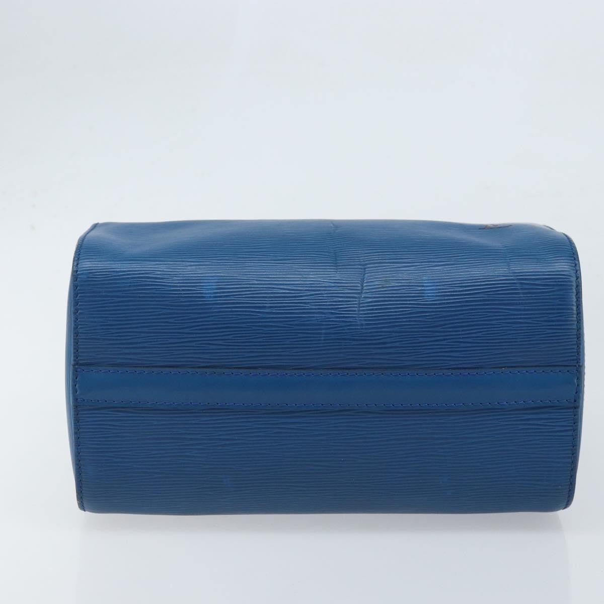 Louis Vuitton Speedy Handbag Epi Leather, BLUE, LEATHER, Handbag