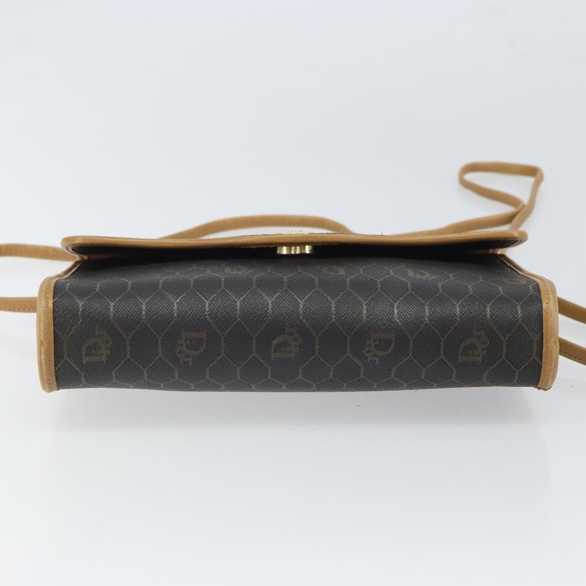 Christian Dior Vintage Honeycomb Shoulder Bag Canvas, BLACK, CANVAS, Shoulder bag