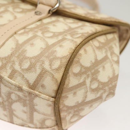 Christian Dior Vintage Trotter Romantique Flap Bag Diorissimo Coated Canvas, BEIGE, CANVAS, Handbag