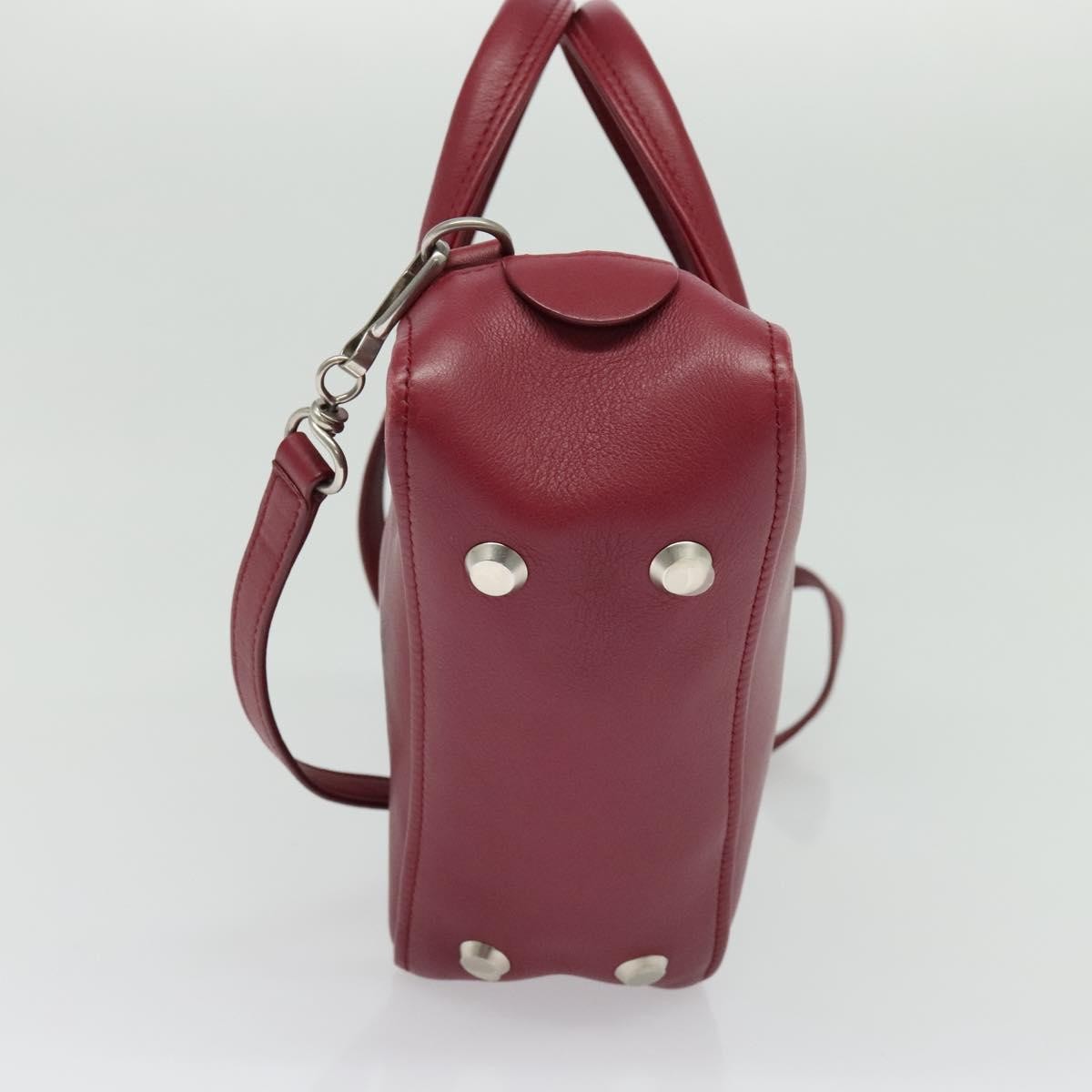 Balenciaga Triangle Duffle Bag Leather, RED, LEATHER, Handbag