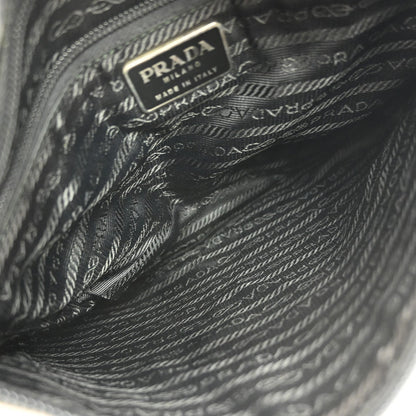 Prada Vintage Shoulder Bag Leather, BLACK, LEATHER, Shoulder bag