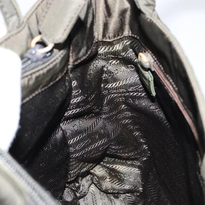 Prada Vintage Zip Tote Tessuto, KHAKI, NYLON, Tote bag