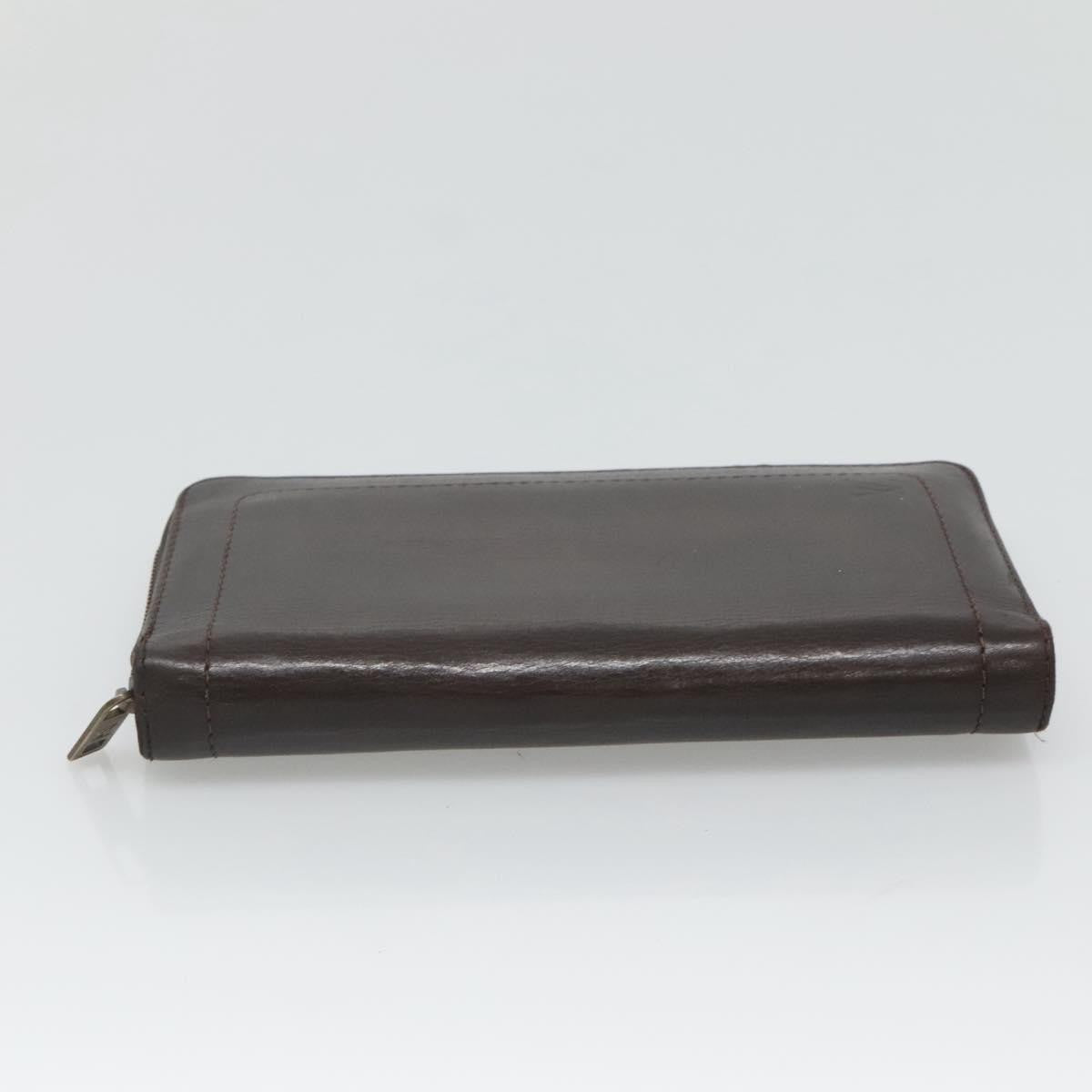 Louis Vuitton Utah Zippy Organizer Leather, BROWN, LEATHER, Wallets