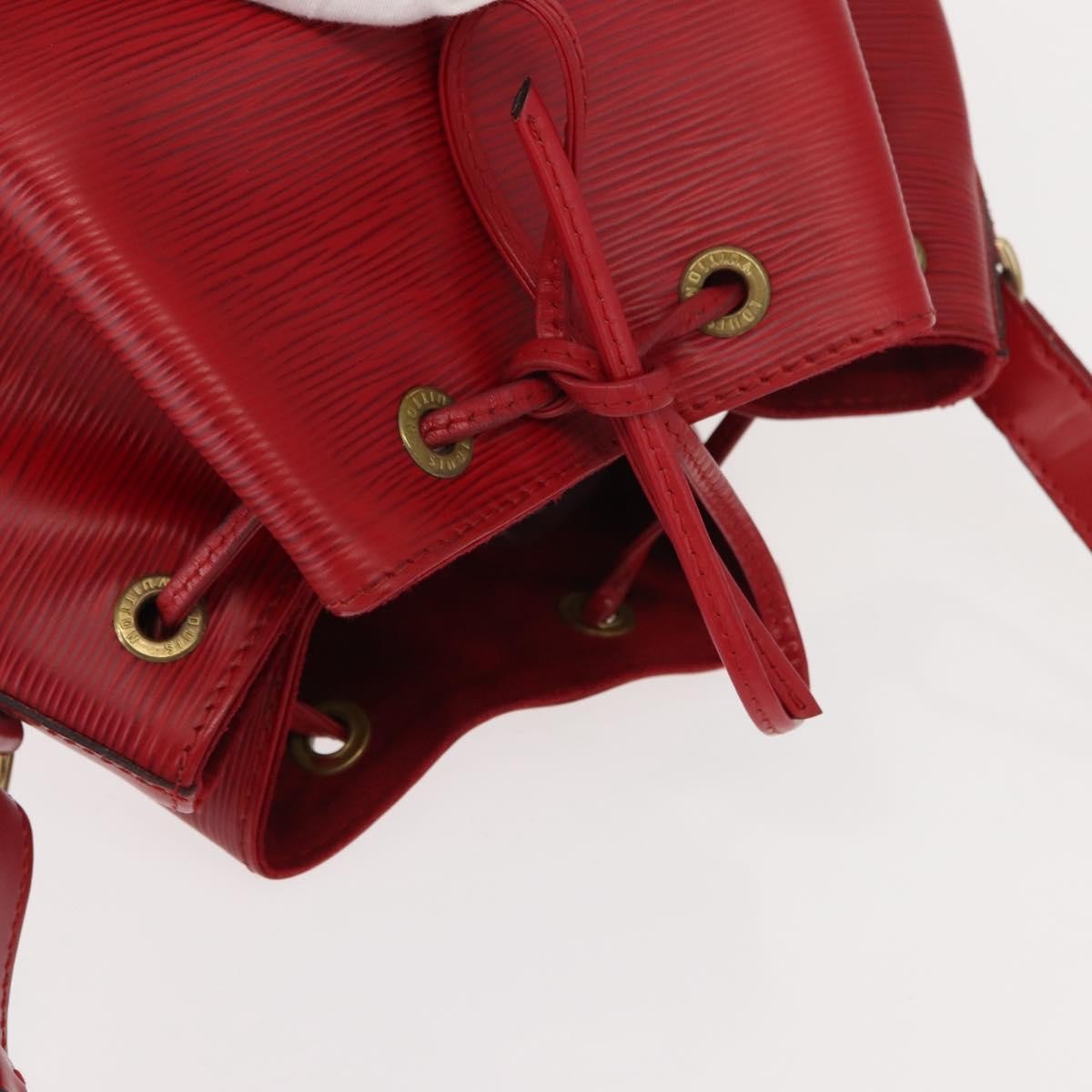 Louis Vuitton Noe Handbag Epi Leather, RED, LEATHER, Shoulder bag