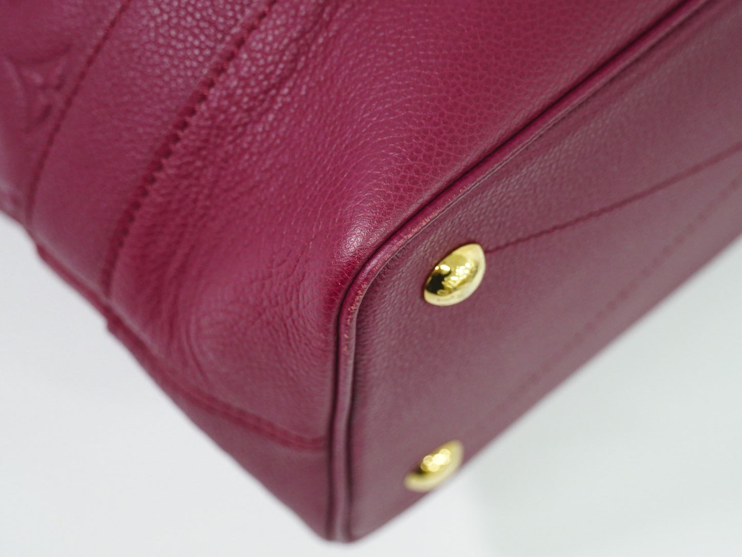 Louis Vuitton Citadine Handbag Monogram Empreinte Leather, BURGUNDY, LEATHER, Handbag