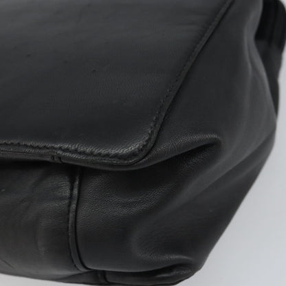 Loewe Vintage Handbag Leather, BLACK, LEATHER, Handbag