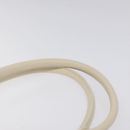 Salvatore Ferragamo Gancini Shoulder Bag Leather, WHITE, LEATHER, Shoulder bag