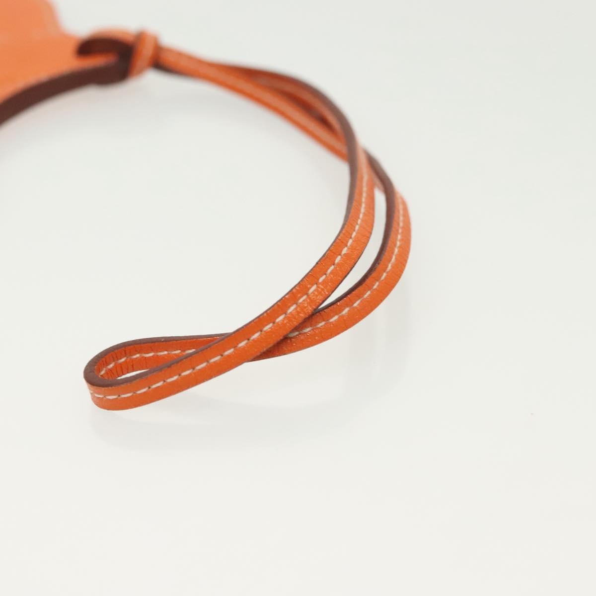 Hermes Paddock Selle Bag Charm Leather, BROWN, LEATHER, Charms and Keychains