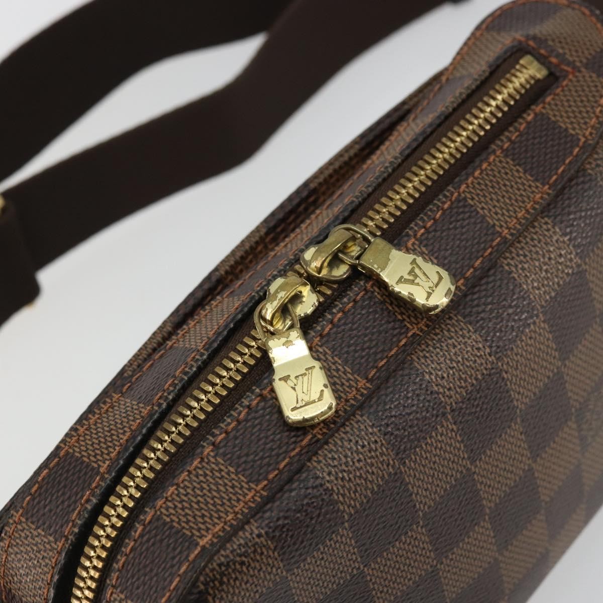 Louis Vuitton Geronimos Waist Bag Damier, Brown, Canvas, Shoulder Bag