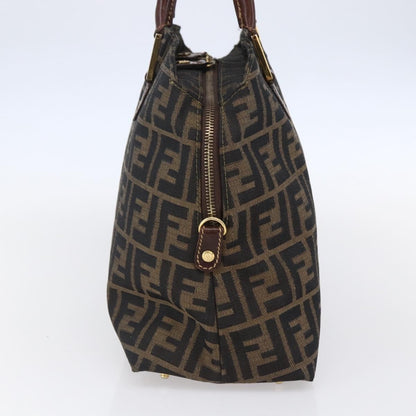Fendi Vintage Convertible Satchel Zucca Canvas, BROWN, CANVAS, Handbag