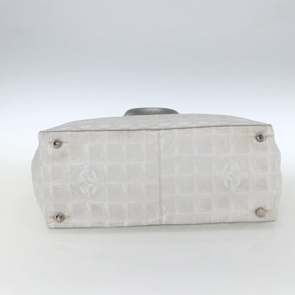 Chanel Travel Line Tote Nylon, SILVER, NYLON, Tote bag