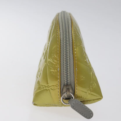 Chanel Vintage Toiletry Pouch Patent leather, Silver, Other, Clutch
