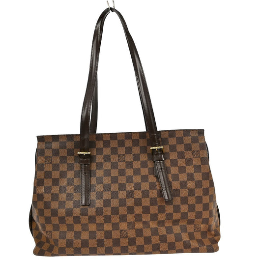 Louis Vuitton Chelsea Handbag Damier, Brown, Canvas, Tote Bag
