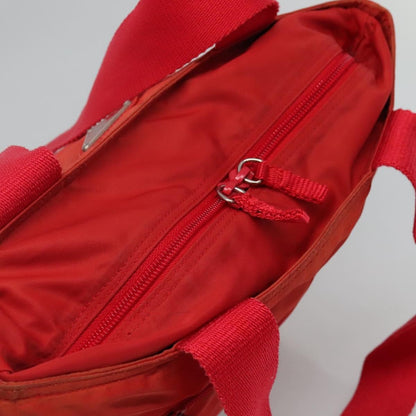 Prada Vintage Zip Tote Tessuto, Red, Nylon, Tote Bag