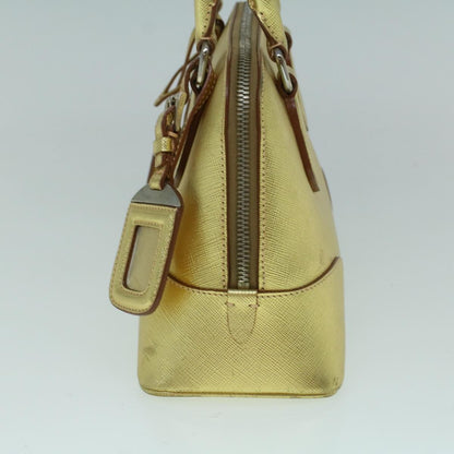 Prada Promenade Bag Saffiano Leather, GOLD, LEATHER, Handbag