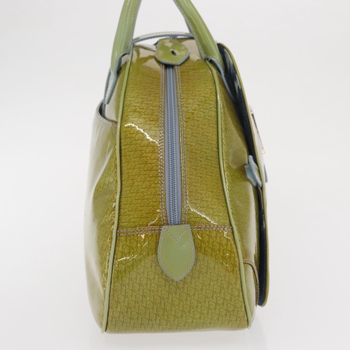 Christian Dior Vintage Saddle Bowler Bag Patent leather, GREEN, PATENT_LEATHER, Handbag