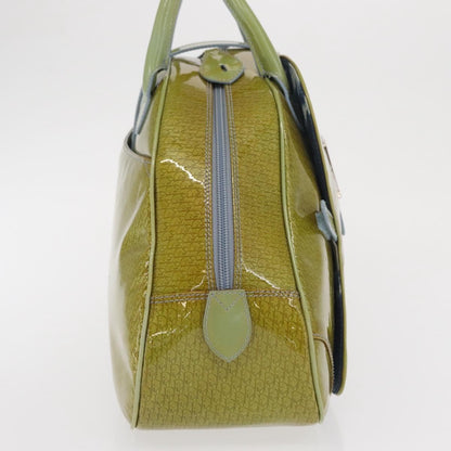 Christian Dior Vintage Saddle Bowler Bag Patent leather, GREEN, PATENT_LEATHER, Handbag