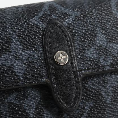 Louis Vuitton Cross Card Holder Limited Edition Monogram Pastel Noir, BLACK, CANVAS, Clutche & pouche