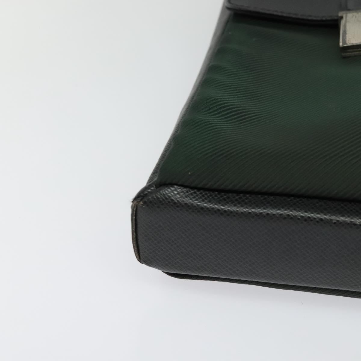 Louis Vuitton Saratov Messenger Bag Taiga Leather and Canvas, GRAY, LEATHER, Crossbody bag