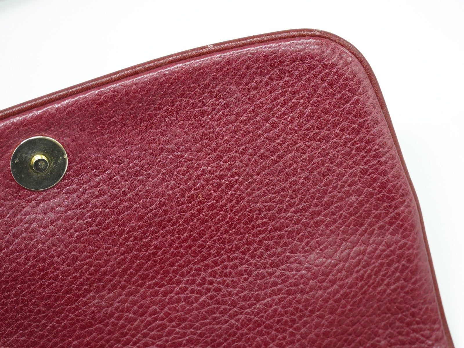cartier Must de Cartier Shoulder Bag Leather, BURGUNDY, LEATHER, Shoulder bag
